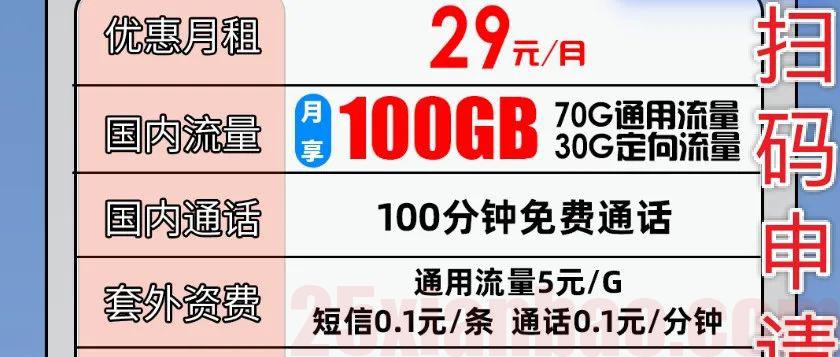 【API极速发货】湖水卡100G+100分钟的小钢炮，月租还有​隐藏彩蛋，神卡冲冲冲！