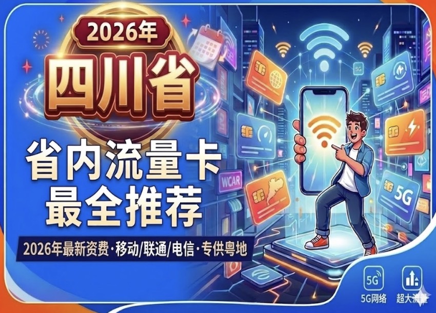 四川流量套餐｜2026选卡思路：巴蜀大地流量战，移动联通谁更“巴适”？