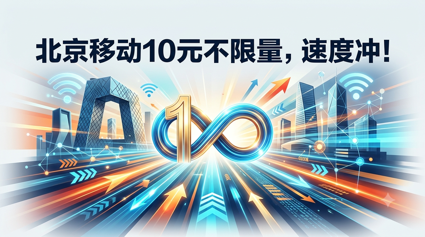 北京移动10元不限量，速度冲！