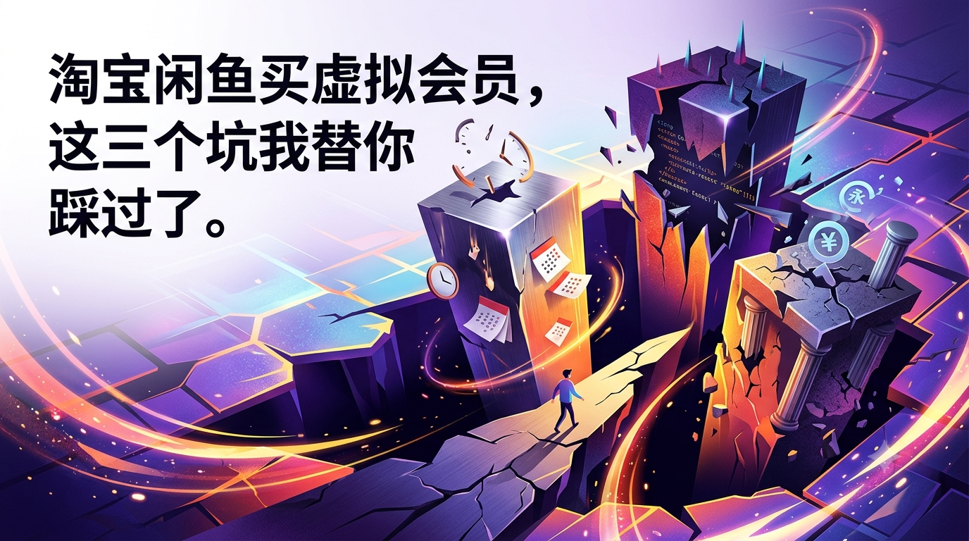 淘宝闲鱼买虚拟会员，这三个坑我替你踩过了