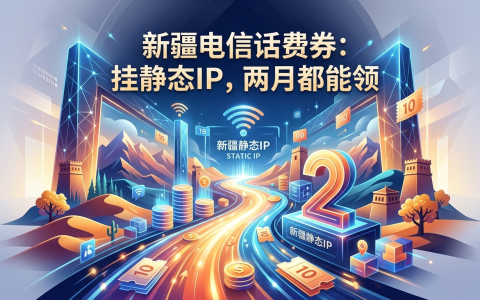 新疆电信话费券：挂静态IP，两月都能领